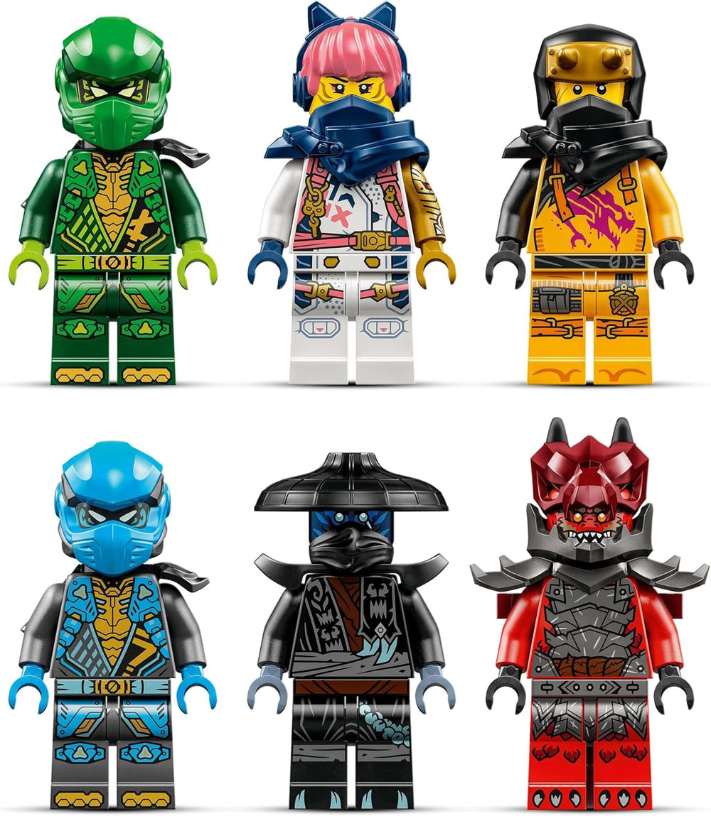 LEGO NINJAGO Chaos Dragon Thundertooth - Játék 6 nindzsa minifigurával - Szerepjátékos építőkészlet fiúknak és lányoknak 8 éves kor felett - Ajándékok Rise of the Dragons TV sorozat rajongóinak 71832 Építőkészletek Beuche den LEGO-Store