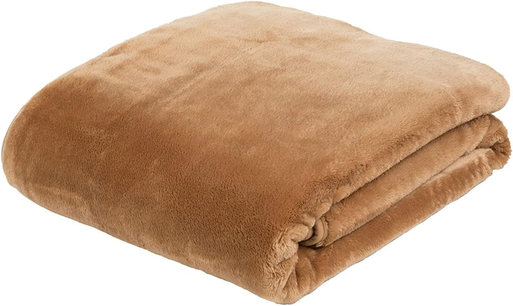 GÃ¶zze - Prémium Cashmere-Feeling Wohn- Und Kuscheldecke, 500 G/MÂ², 180 X 220 cm - Mustár