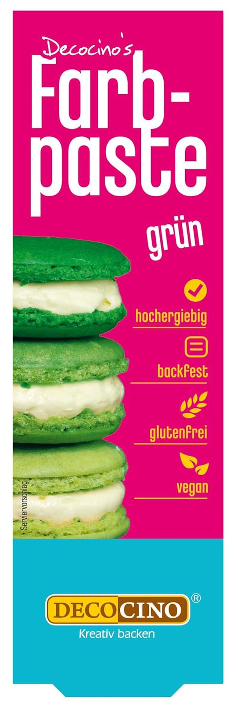 Pastă de colorant roz DECOCINO – 20 g – Colorant alimentar, ideal pentru colorarea prăjiturilor, fondantului și cremelor – Fără acizi grași azoici și gluten