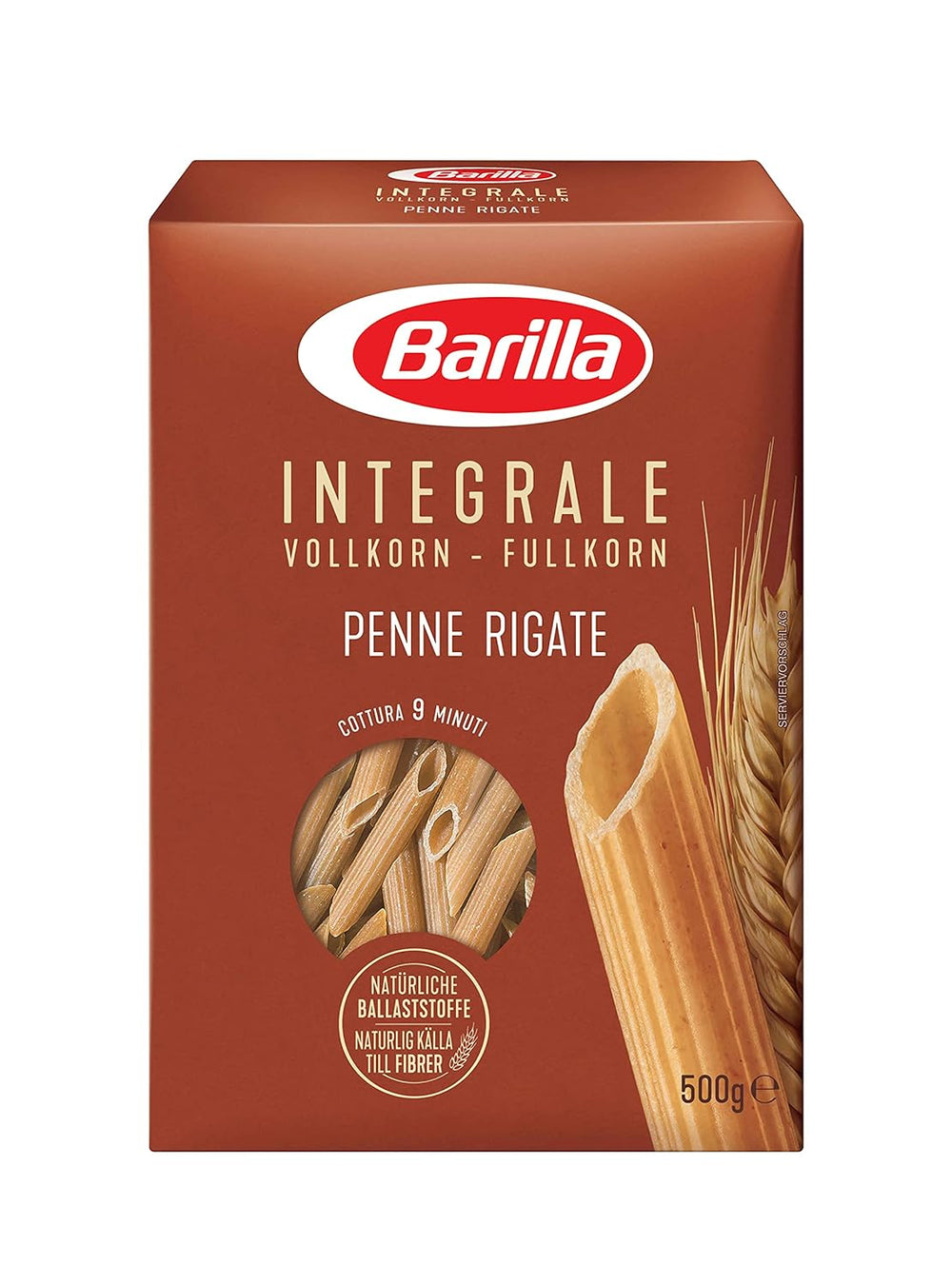 Barilla Pasta Integrale Fusilli – Búzadara természetes rostokkal, 500 g