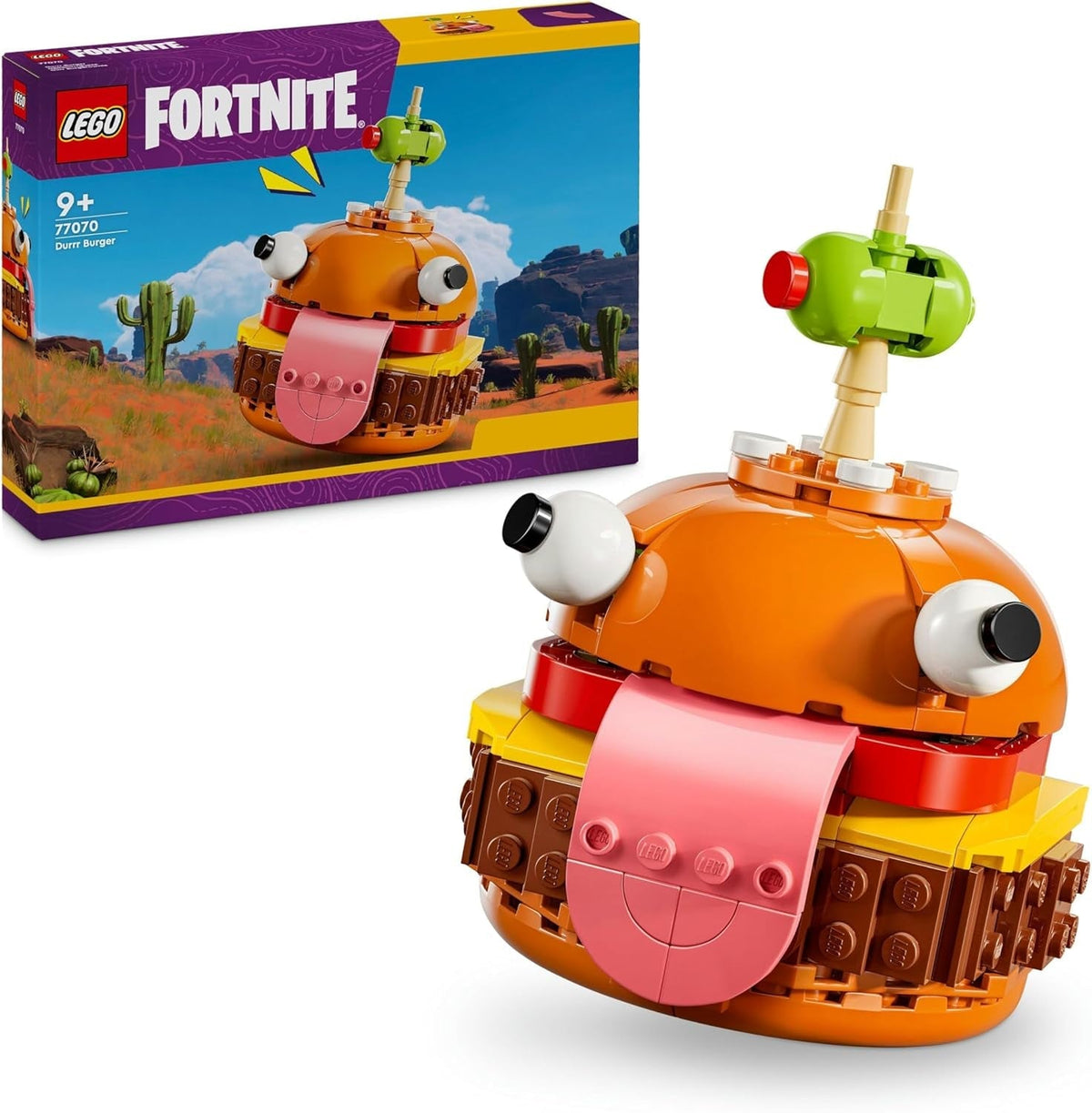 LEGO Fortnite Durrr Burger, Videojáték-építőkészlet 9+ játékosoknak, Kijelző modell, Gyűjthető figura, Ajándék gyerekeknek, tiniknek és felnőtteknek, 77070 gyűjtői cikk építőkészletek Besuche den LEGO-Store alapértelmezett címe