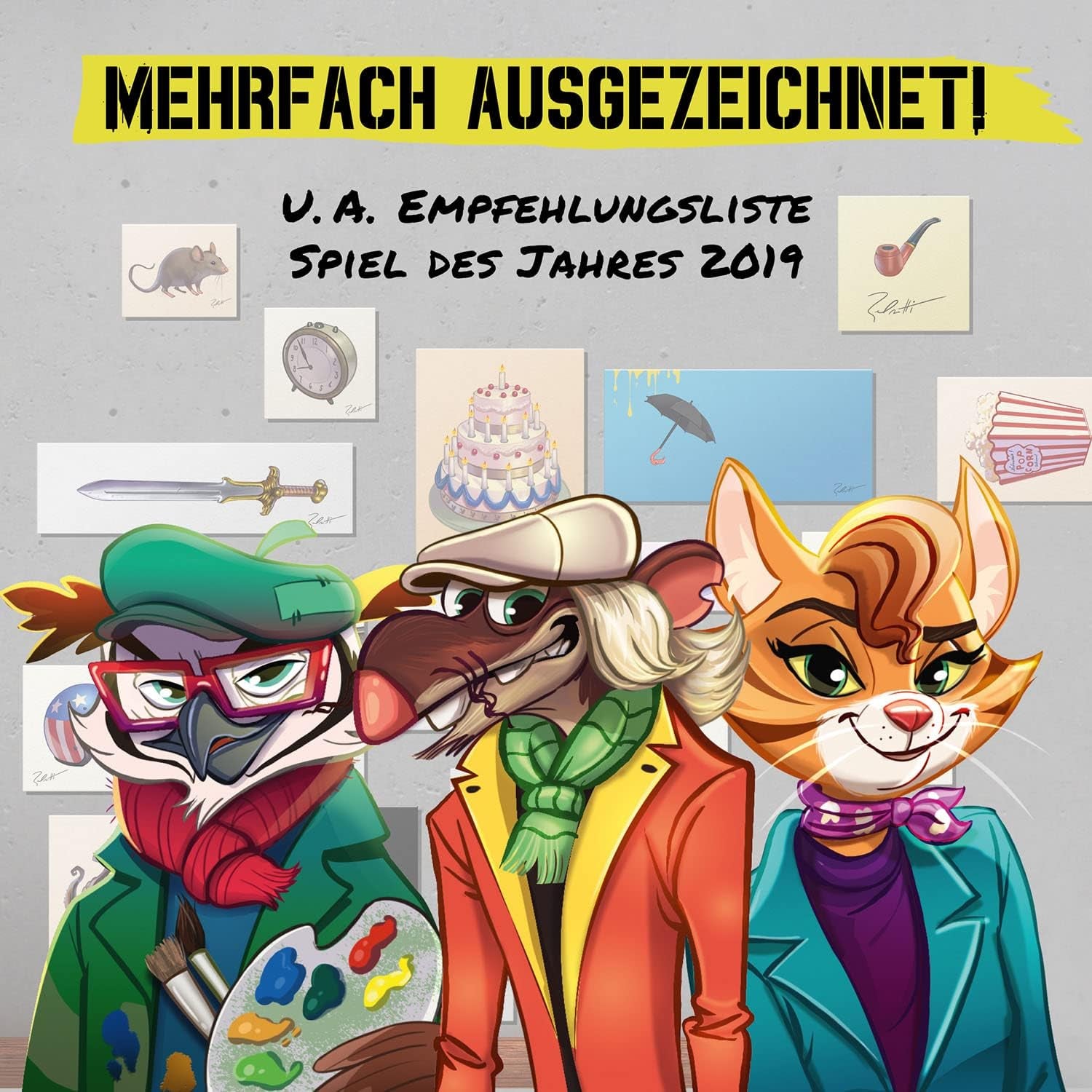 KOSMOS 683320 Belratti, ez a művészet, vagy lehet így? Kártyajáték, kooperatív képpáros játék, 3-7 játékos 8 éves kortól