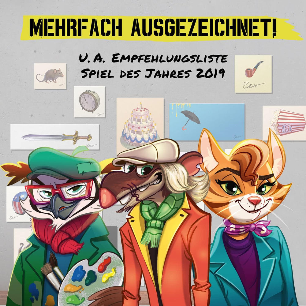 KOSMOS 683320 Belratti, ez a művészet, vagy lehet így? Kártyajáték, kooperatív képpáros játék, 3-7 játékos 8 éves kortól