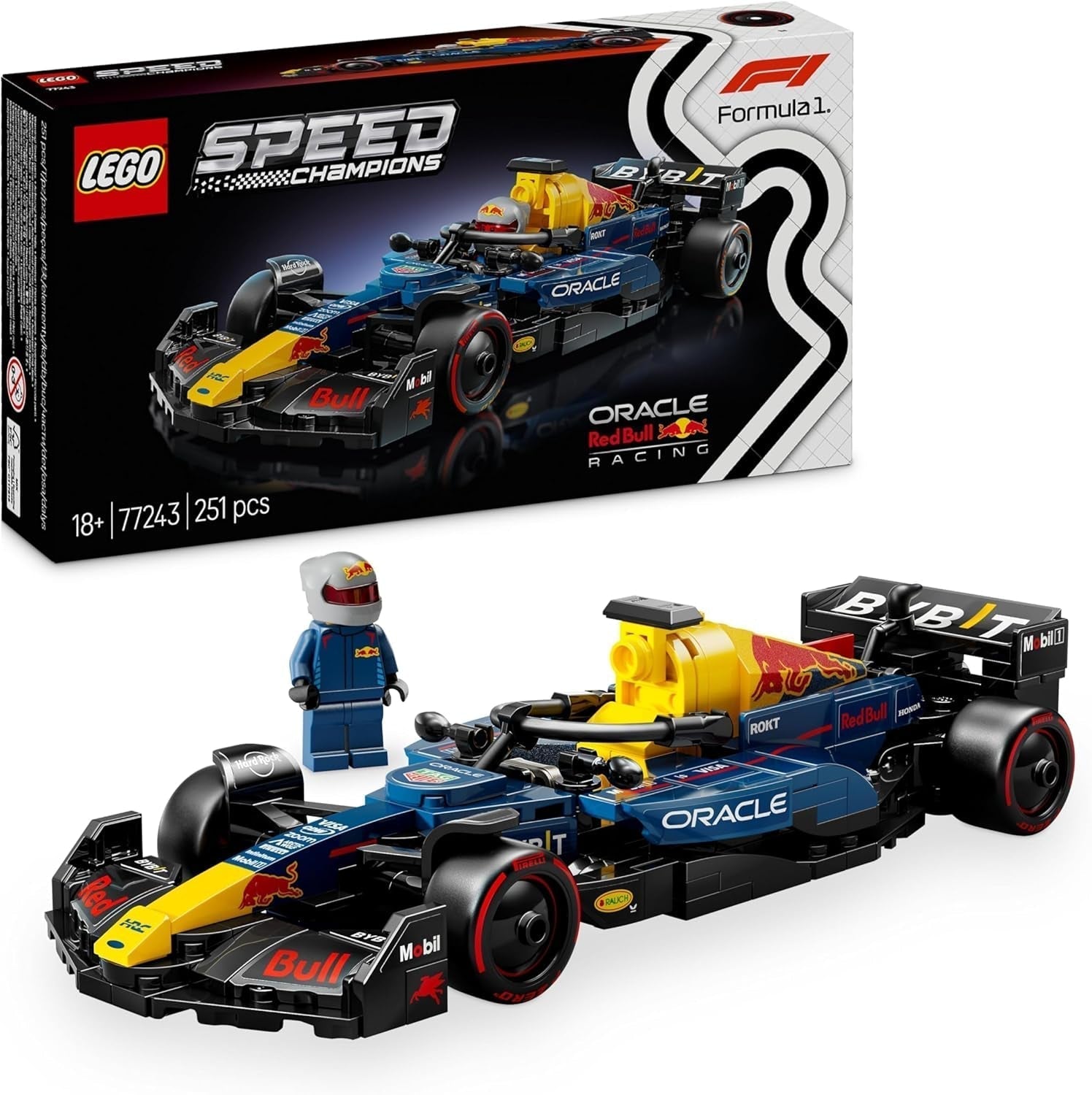LEGO Speed Champions Mercedes-Amg F1 W15 Race Car - Jucărie cu minifigurină Formula 1 - Model de mașină de colecționat și construit - Cadou pentru băieți și fete 10+ sau fani adulți 77244 Seturi de constructie Besuche den LEGO-Store Oracle Red Bull Racing Rb20 F1 Race Car 77243
