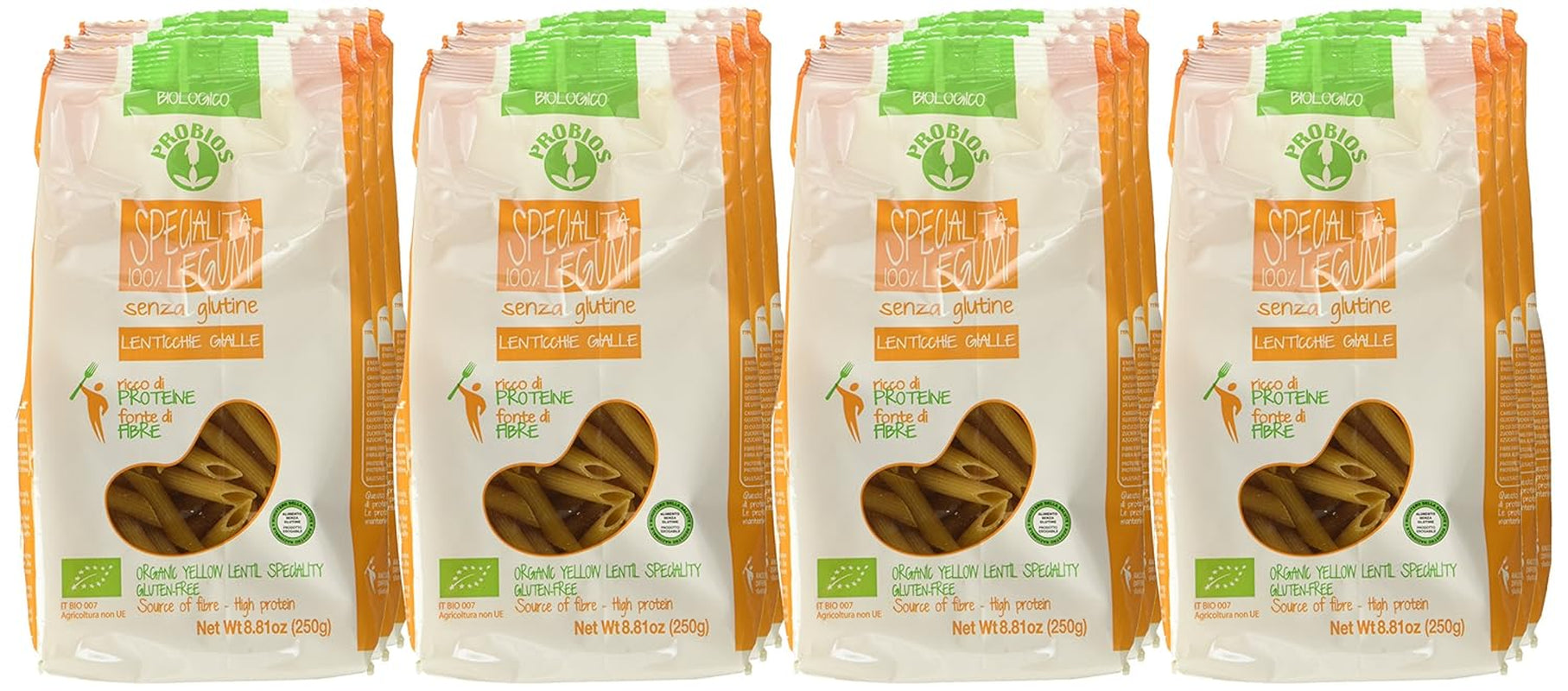 Sárga lencse penne, 12 db-os csomag (12 x 250 g)