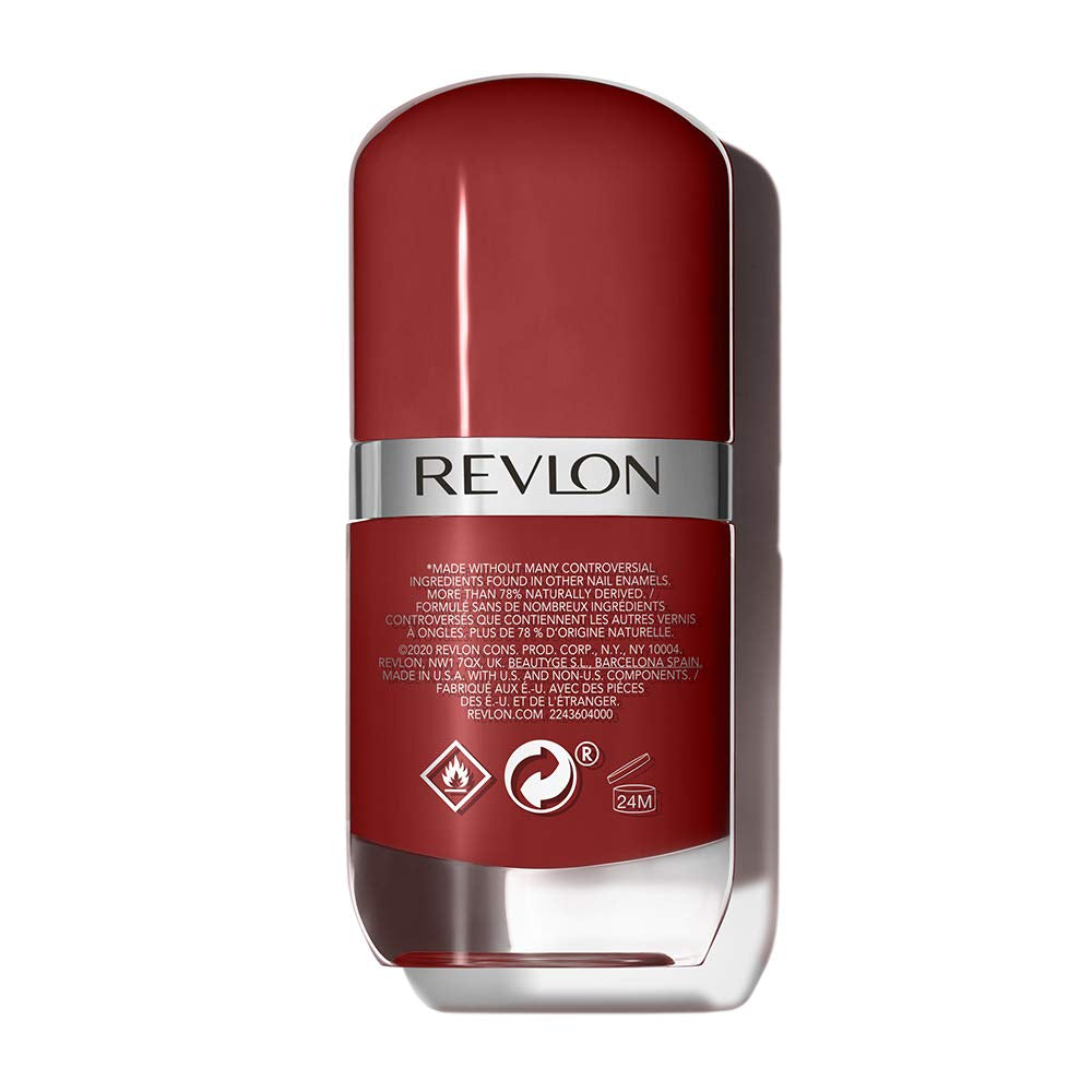 Revlon Ultra HD Snap körömlakk, hosszan tartó vegán formula, gyorsan szárad és teljes fedést biztosít egy rétegben, színes (8 ml), vörös és fekete (014), uniszex