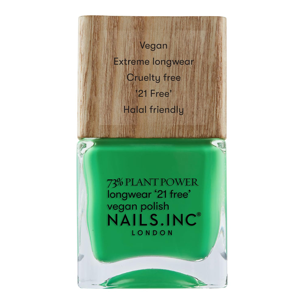 Nails Inc – RAGYOG VALAHOL Plant Power vegán körömlakk – 73%-ban növényi alapú, 100%-ban vegán és Cruelty Free – tökéletes manikűr, csillogó gyöngy – a környezetbarát körömművészetért