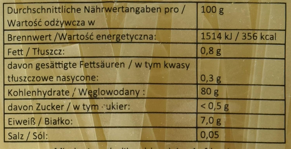 Rizstészta - Thai, 10 mm széles rizstészta, rizslisztből - 17 x 400 g