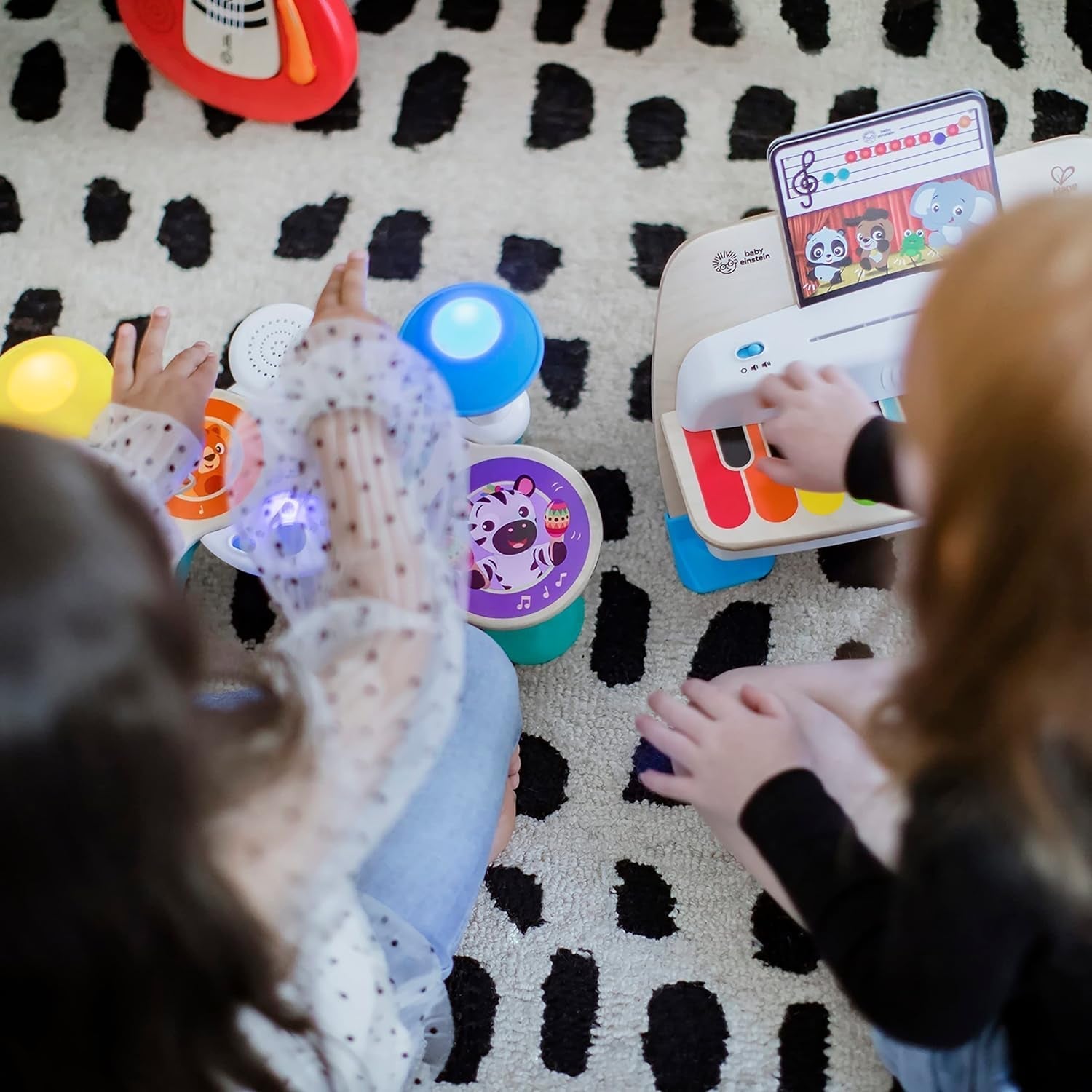 Baby Einstein, Together in Tune, Connected Magic Touch, tobe din lemn, instrumente muzicale, 4 moduri de joc și 10 melodii, control volum, jucărie din lemn pentru copii, de la 12 luni Jucarii Bebe Naty Shop