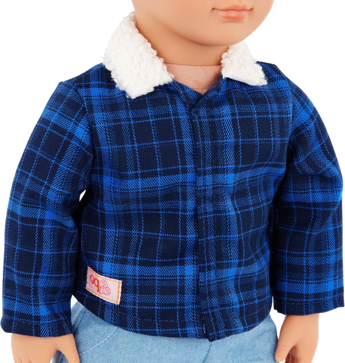 Generációnk - Dustin - 46 cm Junge Puppe - Lebensechte hazelnussbraune Augen und gemwelltes brownes Haar - Outfit im Western-Stil & Country-Hut - Spielzeug für Kinder ab 3 Jahren