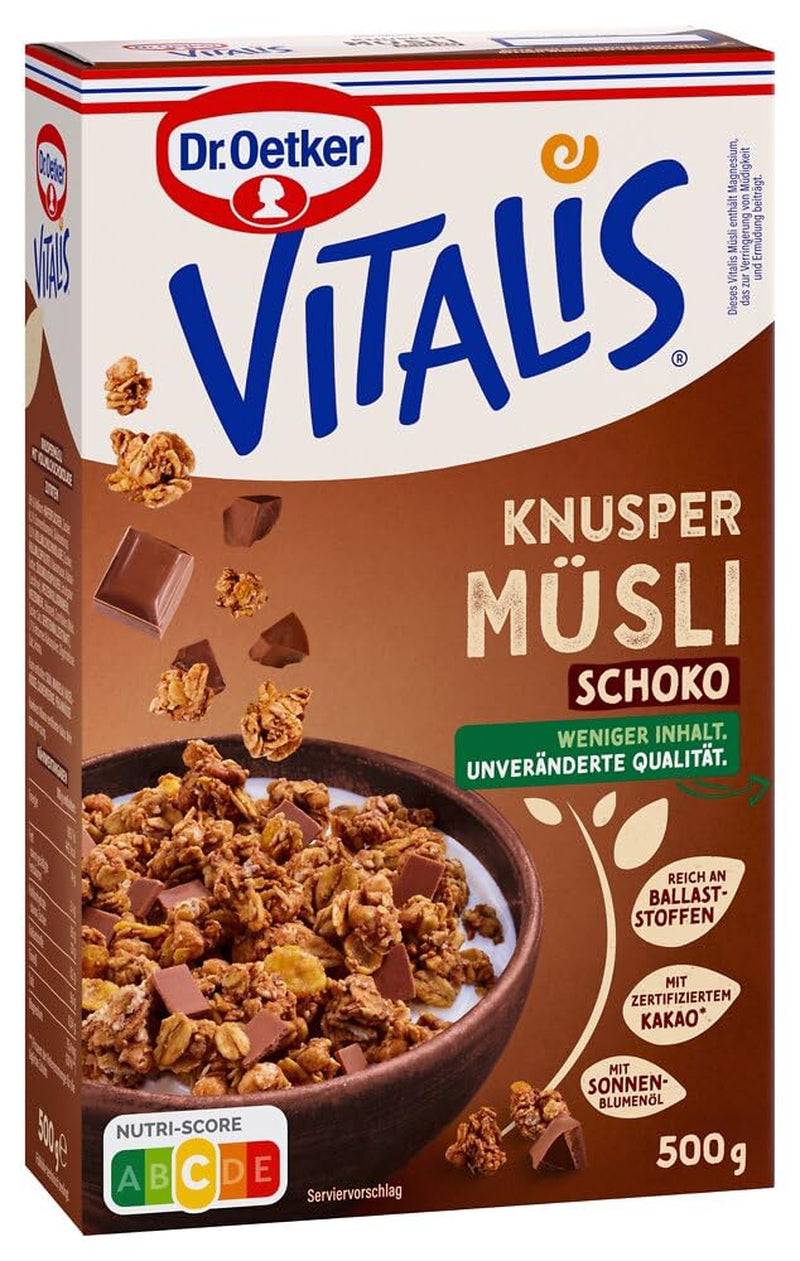 Dr. Oetker Vitalis ropogós mézek: Mézes ropogós müzli reggelire és uzsonnára, 5 csomag (5 x 600 g)
