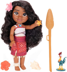 Disney - Moana 2 - Singende Puppe Moana, mozgatható - Größe 35 cm - Polinéz ruházat - Frisierbares Haar - Spielzeug für Mädchen ab 3 Jahren