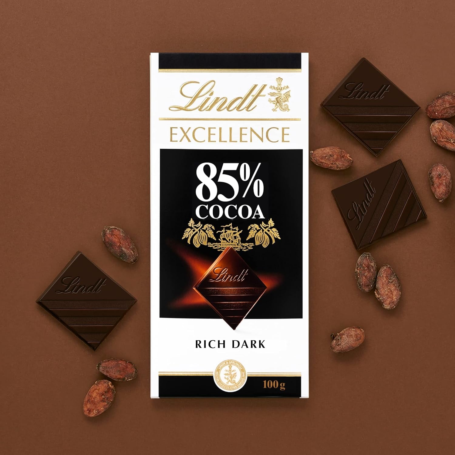Lindt csokoládé | Bar EXCELLENCE 85% kakaó | 100g | Extra étcsokoládé | Vegán csokoládészelet