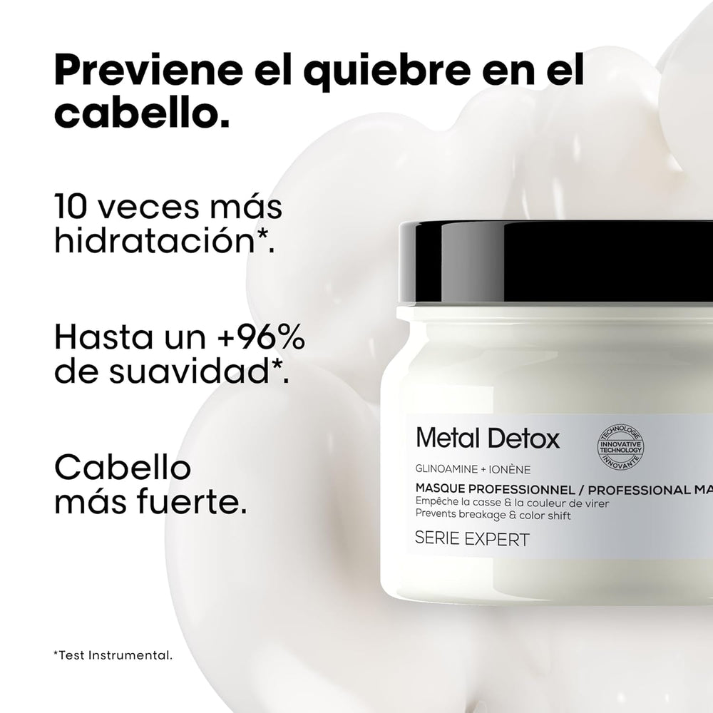 L'Oréal Professionnel Professional Mască de restructurare pentru toate tipurile de păr, ajută la repararea daunelor și restabilește rezistența părului, Absolut Repair Molecular, 150 ml Masca de par Naty Shop