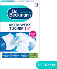 Dr. Beckmann Fest törlőkendők, aktív-fehér, 15 törlőkendő Mosószerek Naty Shop