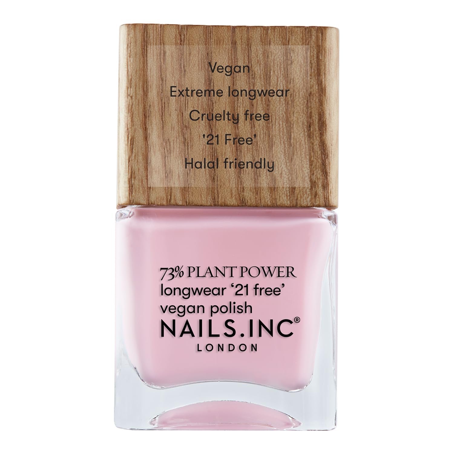 Nails Inc – RAGYOG VALAHOL Plant Power vegán körömlakk – 73%-ban növényi alapú, 100%-ban vegán és Cruelty Free – tökéletes manikűr, csillogó gyöngy – a környezetbarát körömművészetért