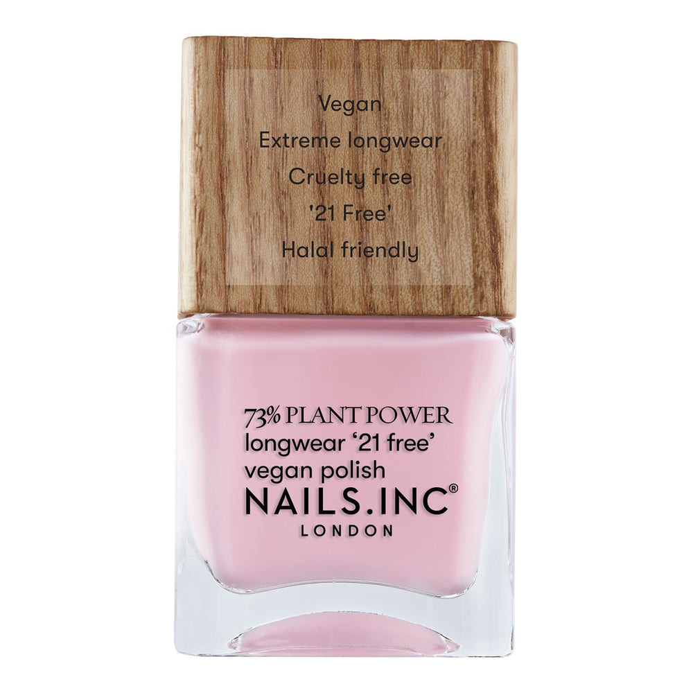 Nails Inc – RAGYOG VALAHOL Plant Power vegán körömlakk – 73%-ban növényi alapú, 100%-ban vegán és Cruelty Free – tökéletes manikűr, csillogó gyöngy – a környezetbarát körömművészetért