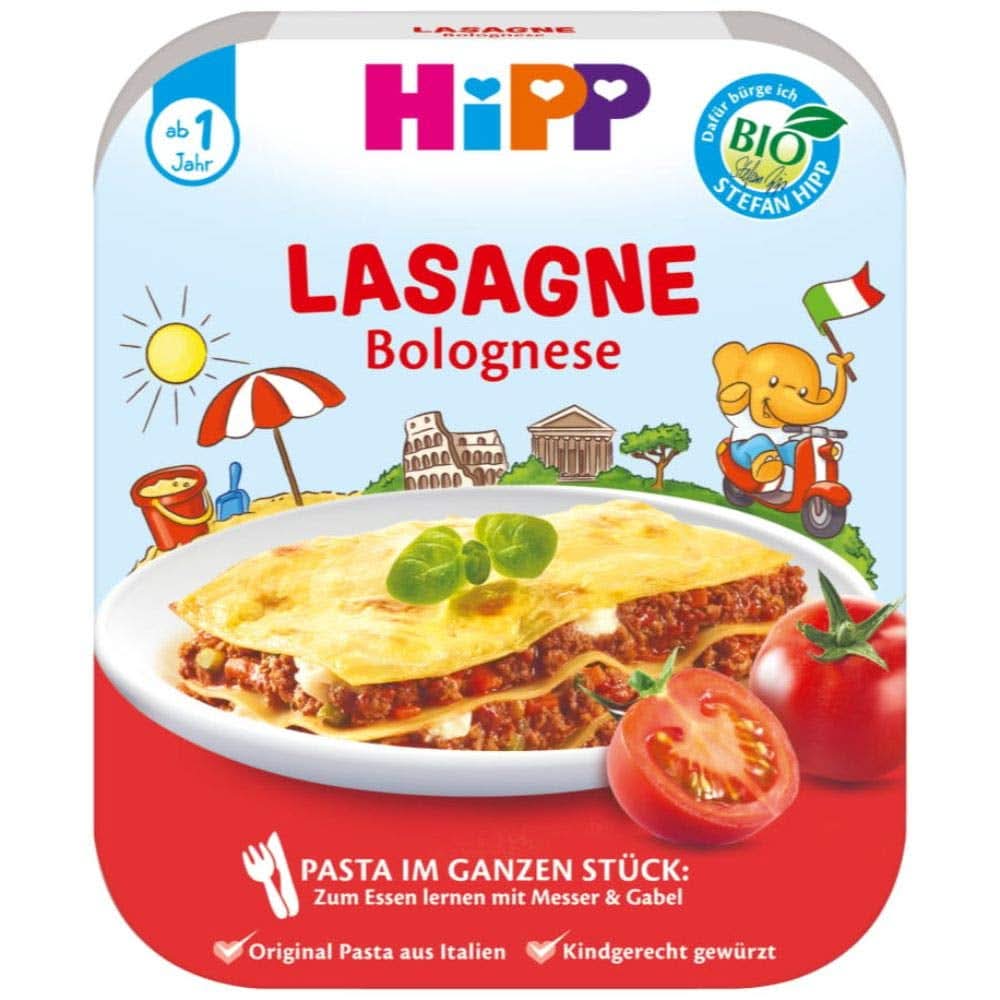 Hipp Lasagne Bolognese, 6 db-os (6 x 250 G) Mother and Child Naty Shop