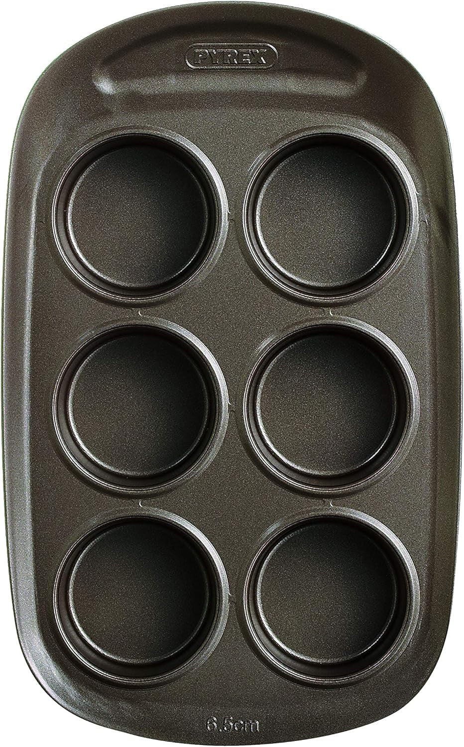 Pyrex BANDEJA 6 MAGDALENAS ASYMETRIA PX Muffinförmchen, Metall, Bunt, 6 Magdalena Formák és tepsi Naty Shop