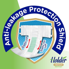 Felnőtt uniszex eldobható pelenkák vízálló nedvszívó elasztikus oldalsó lélegző szuper nedvszívó kétrétegű nedvességjelző 5 csillagos bőrgyógyászati ​​védőközeg