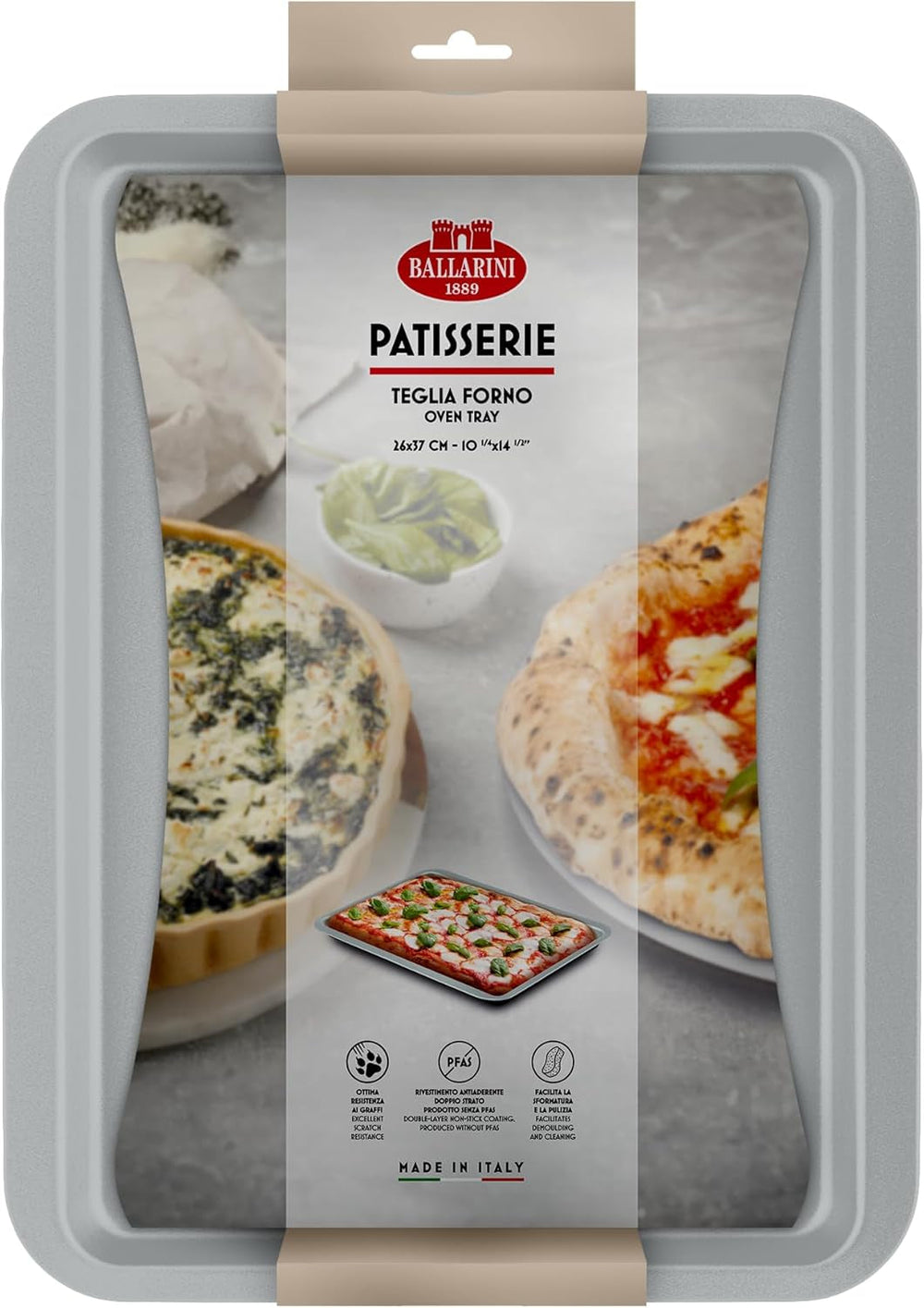 Ballarini, Tepsi, különféle modellek Formák és tepsi Naty Shop Szürke Sütőtálca 26 x 37 cm