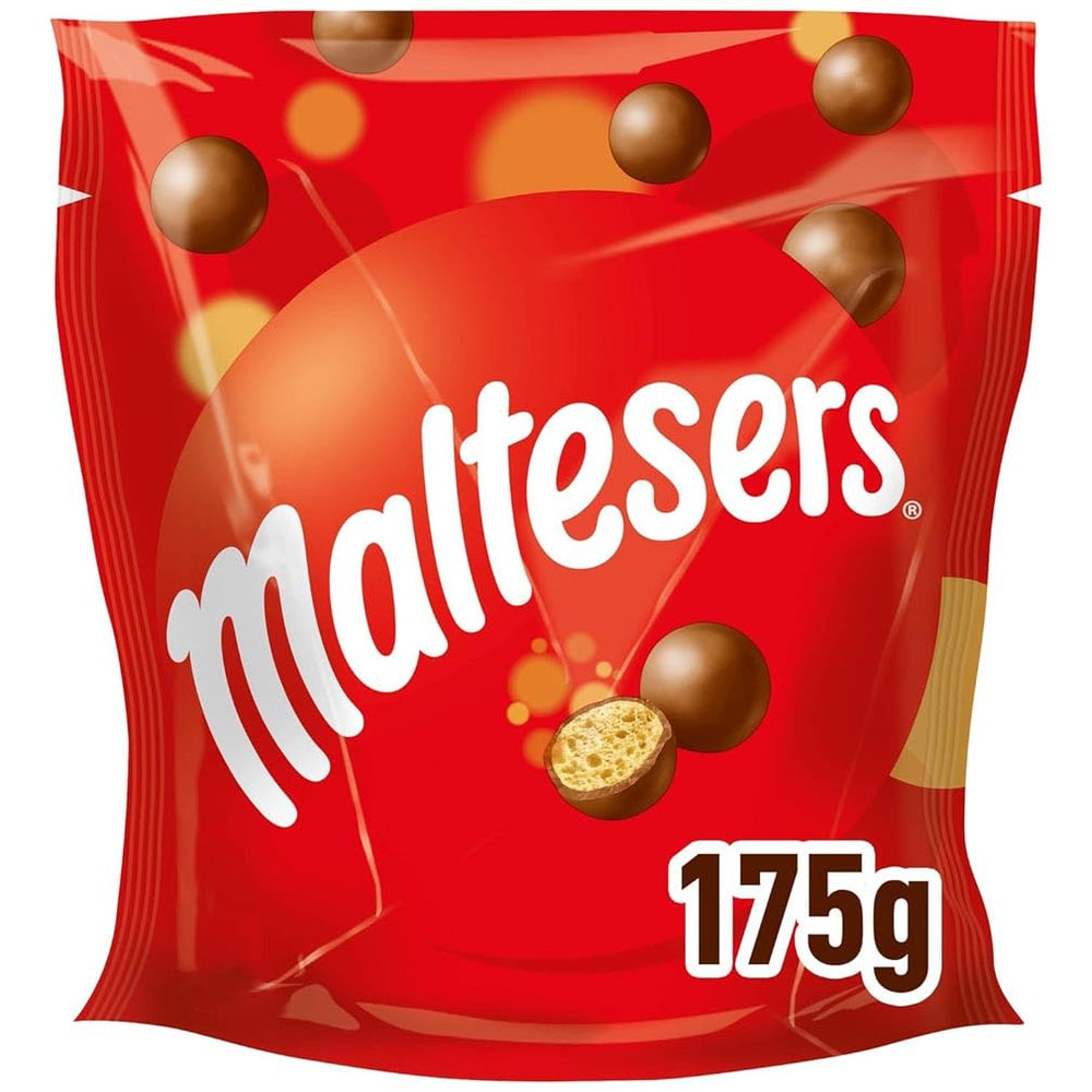 Maltesers csokoládégolyók ropogós és könnyű közepével, légies csokoládé snack, 1 csomag (1 x 175 g)