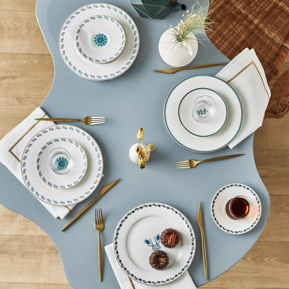 Set de deserturi Karaca İznik pentru 6 persoane, 18 piese - veselă elegantă pentru deserturi delicioase