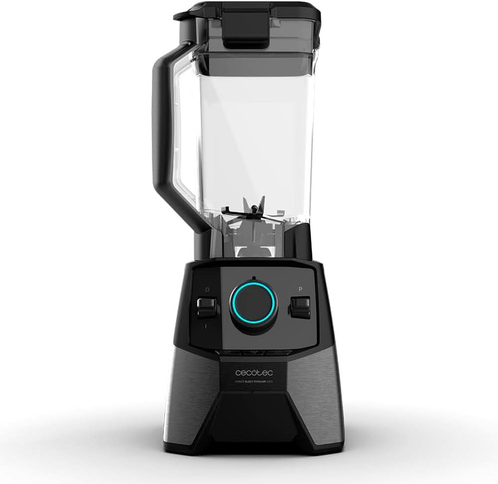 Cecotec Standmixer Power Black Titanium 2000 Pro, 2000 W- Leistung, 8 Mix-Klingen, Schwarz Titan-Beschichtung, 3 Programme, Quadratischer Krug, Bpa-Frei Mama si Copilul Naty Shop