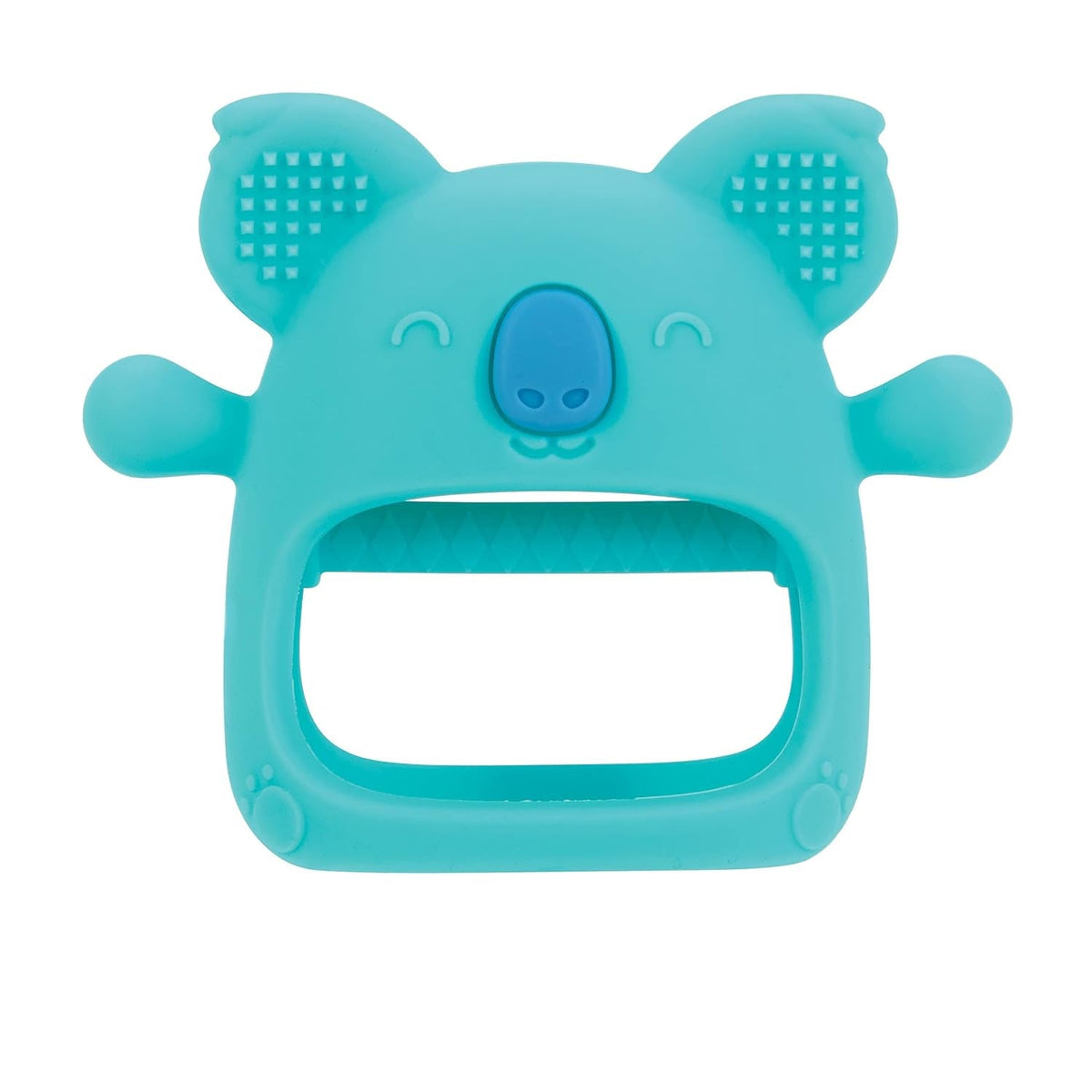 Nuby — Mănușă dentară din silicon, fără BPA, Koala albastră, de la 3 luni