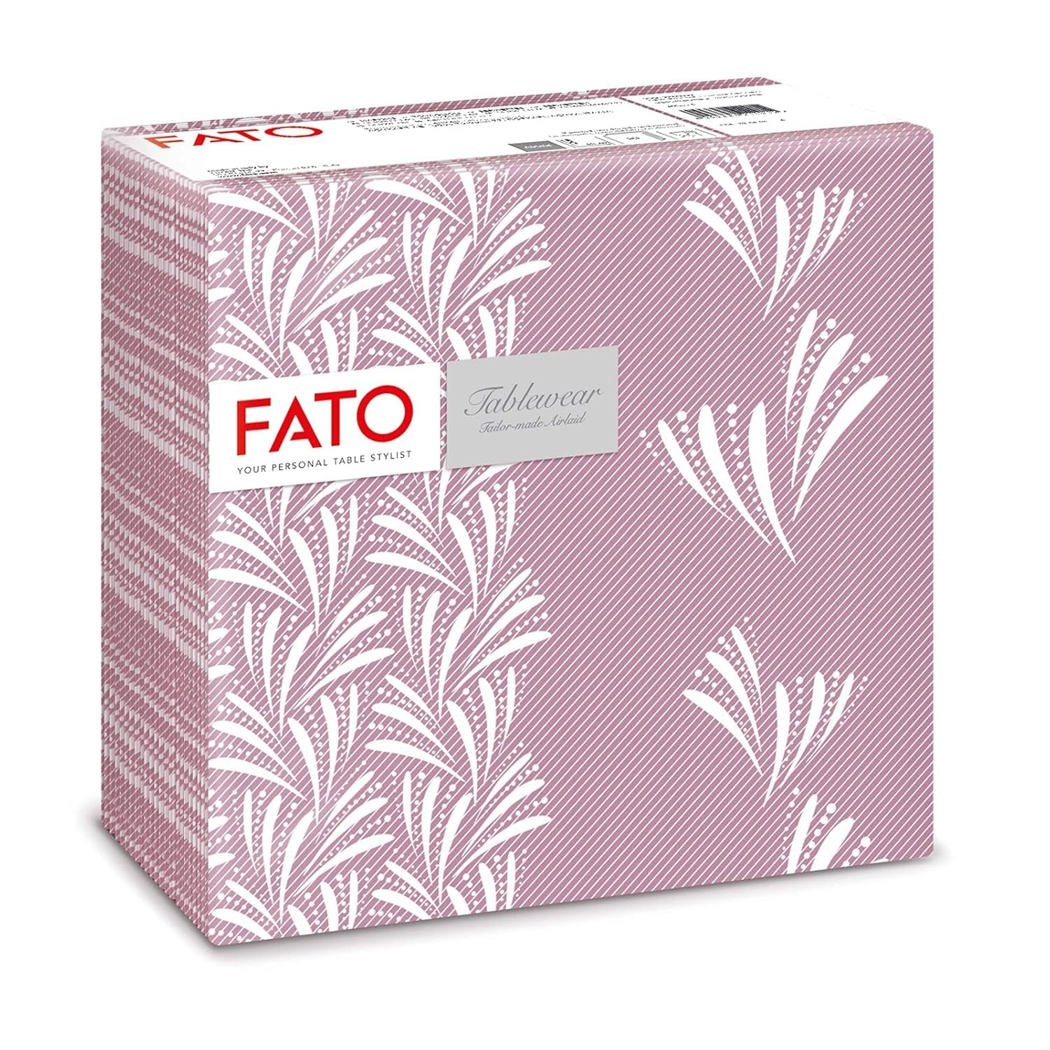 Fato - Șervețele din hârtie uscată, airlaid, efect textil, pachet cu 50 de șervețele, format 40X40 pliate în 4, Tropicana Decor