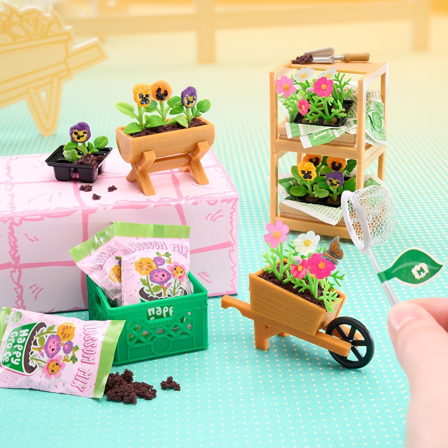 MGA's Miniverse Make It Mini Nature Serie 3 – Mini-Sammlerstücke, Bastel-Spielset, Nachgebildete Pflanzen, Spielzeug, Blumen, für Sammler & Kinder ab 8 Jahren