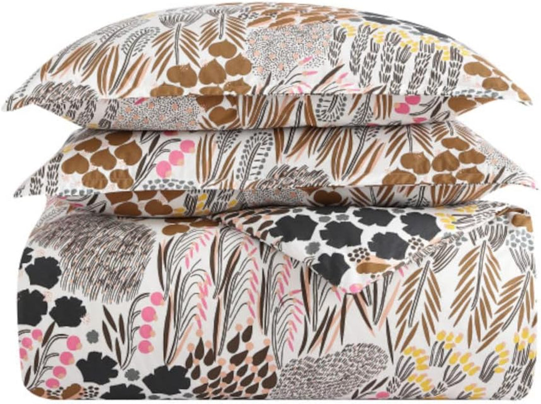 MARIMEKKO Set de lenjerie de pat Queen, lenjerie de pat din bumbac percale cu fețe de pernă asortate, decor de casă pe tot parcursul anului (Pieni Letto, Multicolor, pat Queen size) Plapumi si pilote Naty Shop