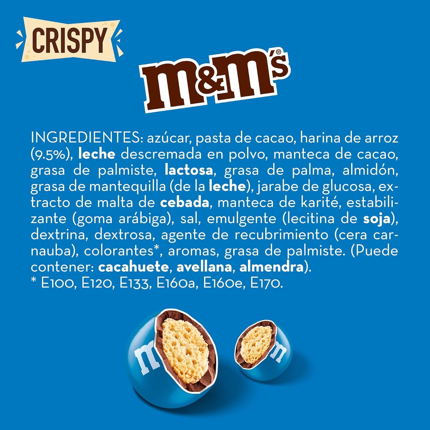 M&M'S Crispy, csokoládé ropogós lencse és Crispy Center, csokoládé, 1 csomag (1 x 340 g) (2 db-os csomag)