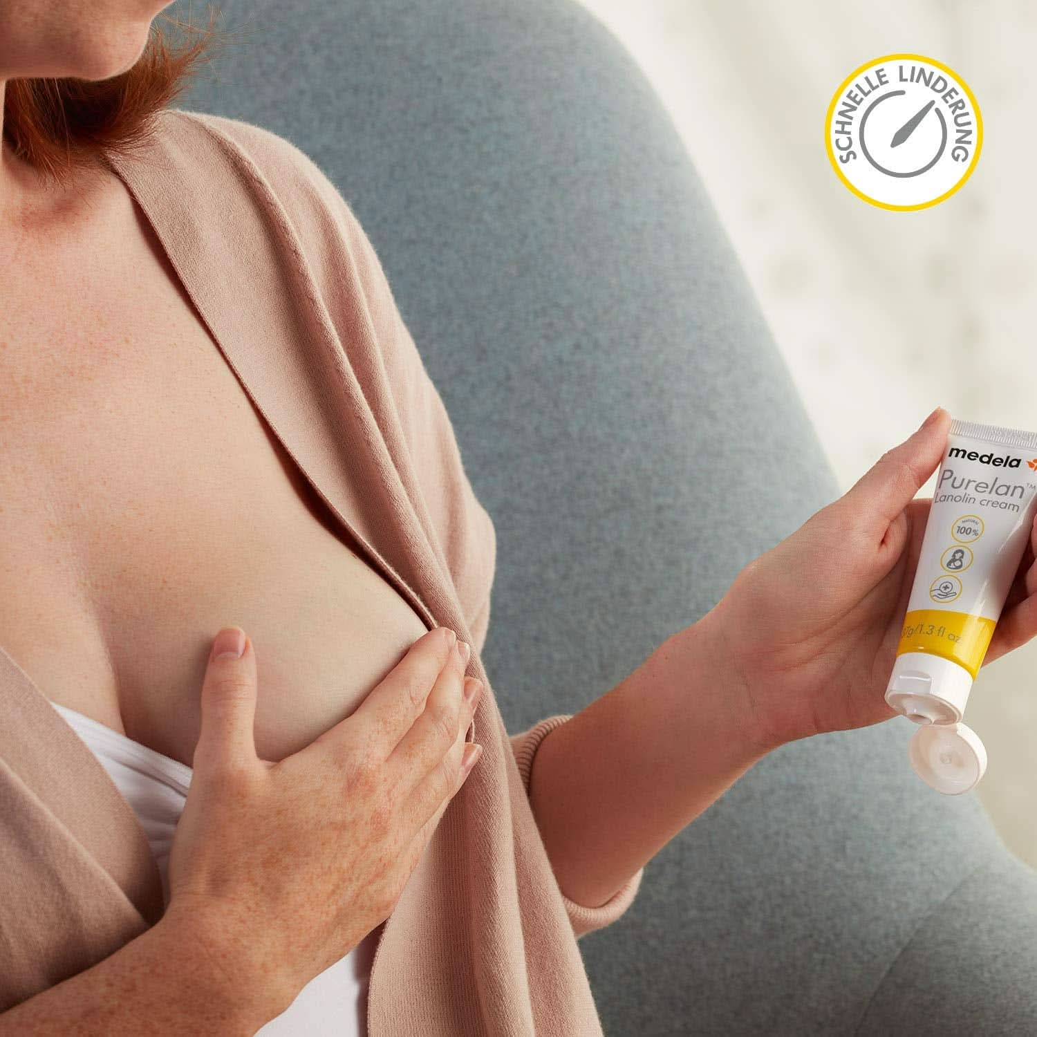 Medela Purelan 37 G Lanolincreme – Schnelle Hilfe Bei Beanspruchten Brustwarzen Und Trockener Haut – 100 % Natürlich, Hypoallergen, Dermatologisch Getestet Und Frei Von Duftstoffen Kiegészítők Élelmiszer és szoptatás Bebe Naty Shop