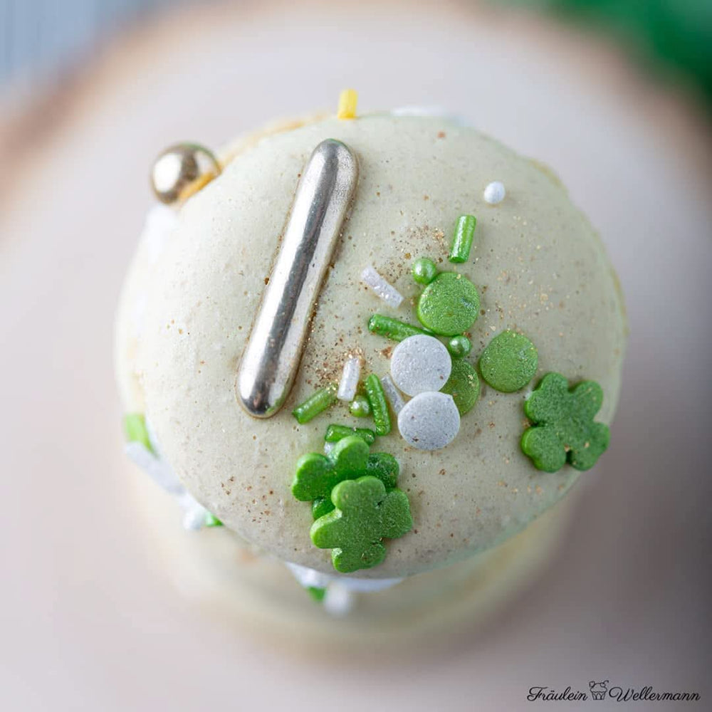 Super Streusel, Lucky Charms, Green Sugar Sprinkles, 90 grammos Sprinkles Naty Shop