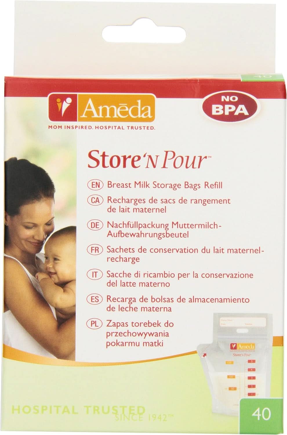 Táska anyatejhez - 40 db Élelmiszer és szoptatási kiegészítők Bebe Naty Shop