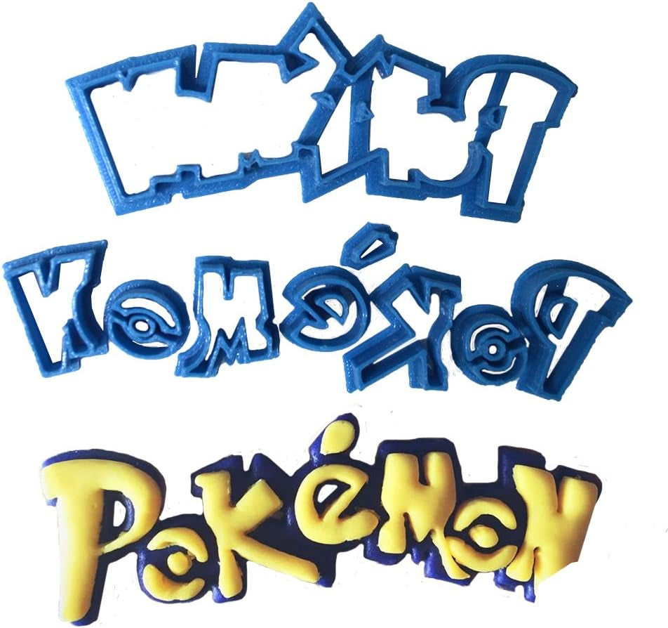 Formă de tăiat fondant Pokémon, albastră