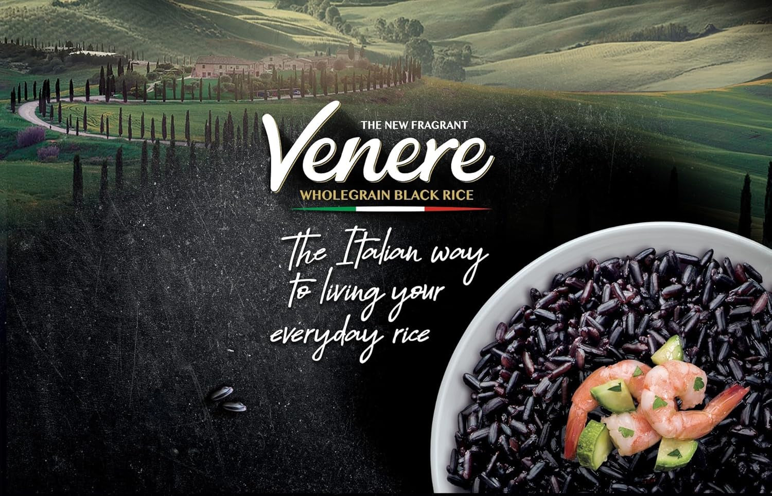 Scotti Fekete teljes kiőrlésű rizs Riso Nero Venere 500 g