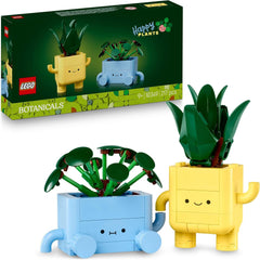 LEGO Botanicals Happy Plants - Barkácskészlet gyerekeknek 2 művirággal és 2 színes virágtartóval, rajzfilmes arcokkal - Ajándékötlet 9 éves kortól lányoknak - 10349 Építőkészlet Besuche den LEGO-Store Alapértelmezett cím