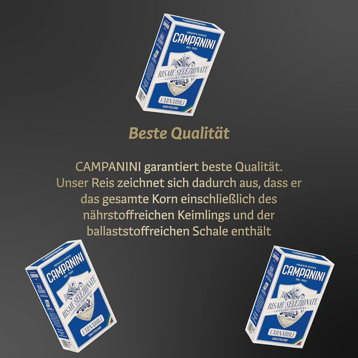 RISO CARNAROLI | Rizottó rizottó | 500 g Olaszországból | Rizottók és levesek | RISERA CAMPANINI