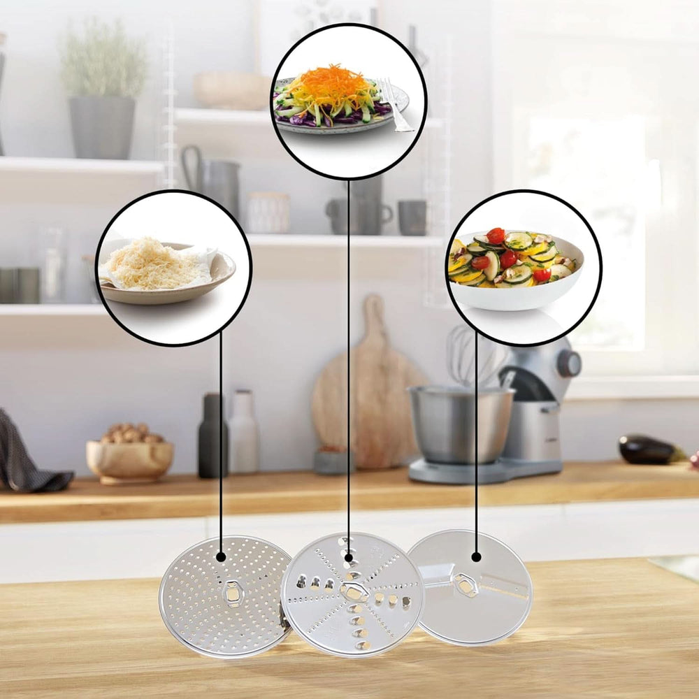 Bosch Küchenmaschine Serie 4 MUM56340, Schüssel 3,9 L, Mixer 1,25 L, Fleischwolf, Zitruspresse, Planetenrührwerk, Knethaken, Schlag-, Rührbesen, Durchlaufschnitzler, 3 Schülubenty, Motherber Shop 900