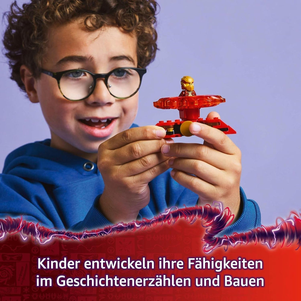 LEGO NINJAGO Kai Sárkány Spinjitzu Pörgető - Akciónindzsa játék 2 minifigurával - Kis játszókészlet gyerekeknek - Ajándékötlet fiúknak és lányoknak 6 éves kortól 71823 építőkészlet Besuche den LEGO-Store