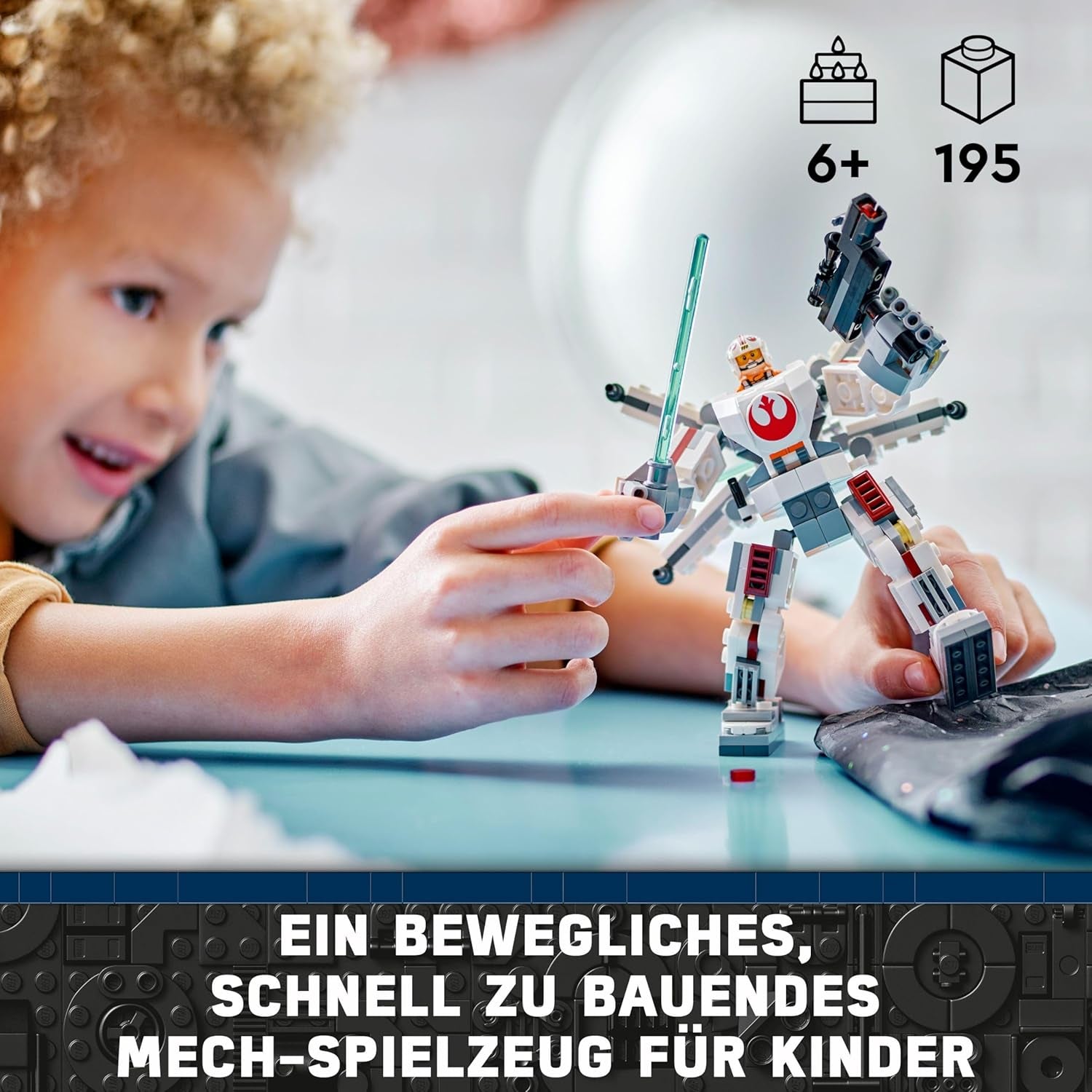 LEGO Star Wars Luke Skywalker X-Wing gépe, gyűjthető játékkockák, akciókaland, ajándékötlet kreatív fiúknak és lányoknak 6 év felettieknek 75390 Építőkészletek Besuche den LEGO-Store