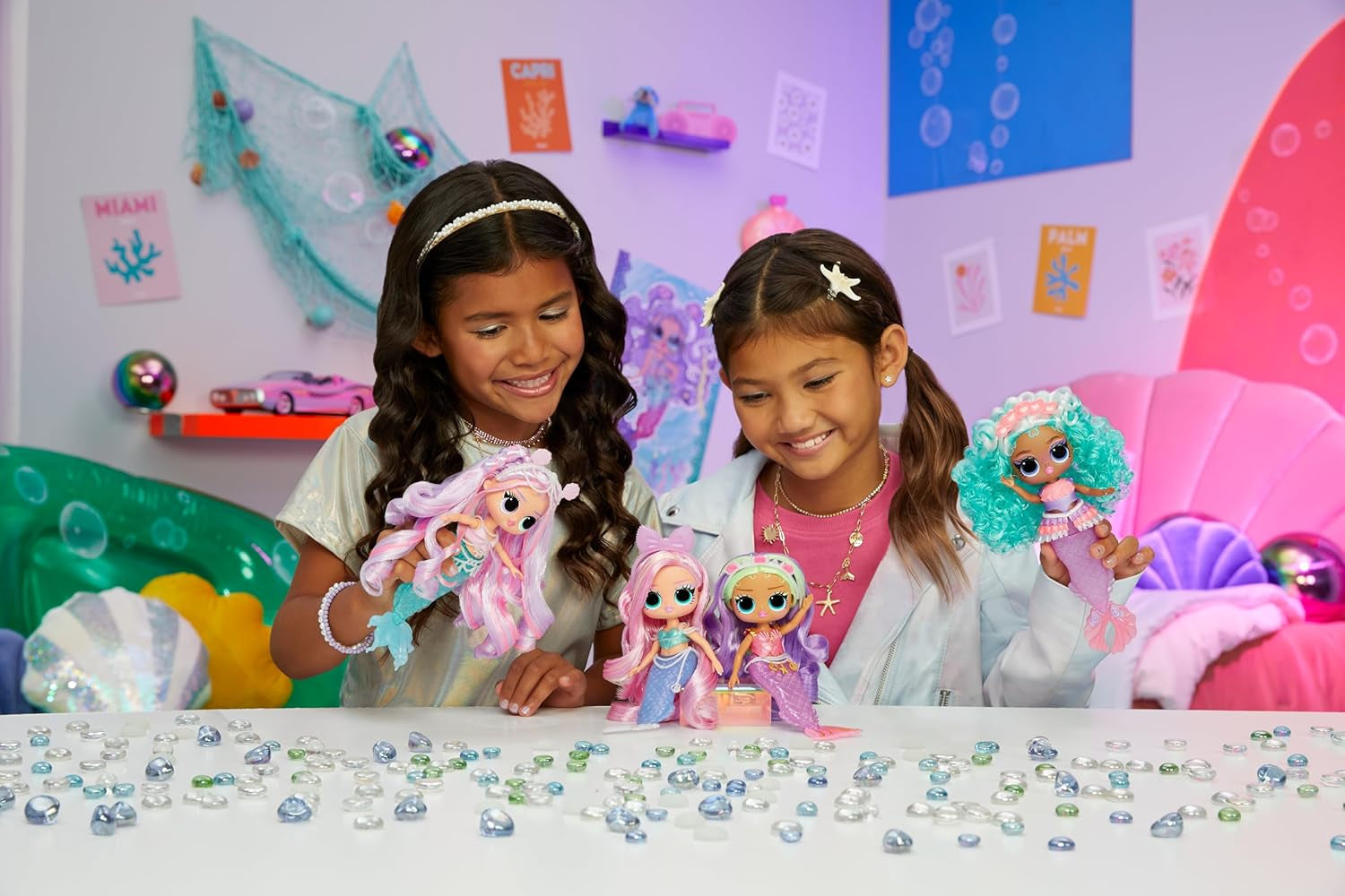 L.O.L. Surprise! Tweens - Mermaid Lola Waves - Modepuppe mit Farbwechselndem Schwanz, Beweglicher Flosse und Schönen Accessoires - Spielzeug für Kinder und Sammler ab 4 Jahren