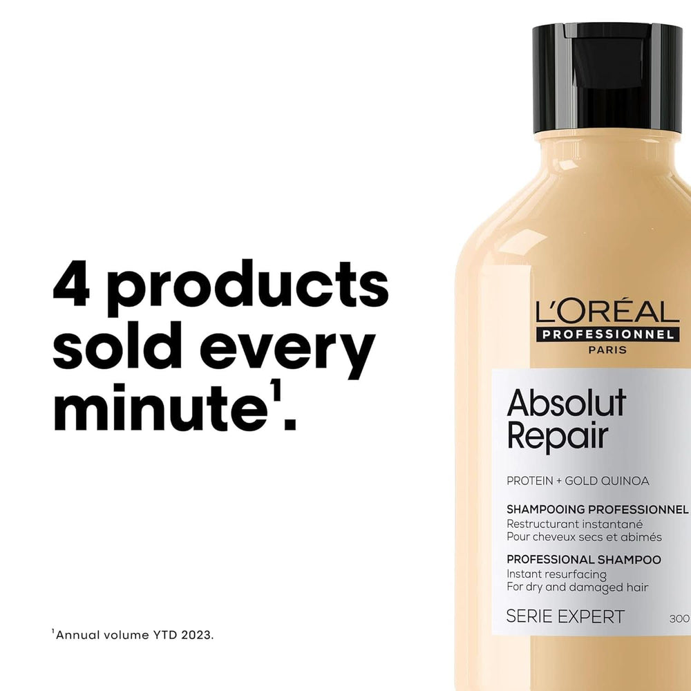 L'OréAl Professionnel Serie Expert Absolut Repair Gold, Quinoa sampon + Protein zuhany és fürdő Naty Shop