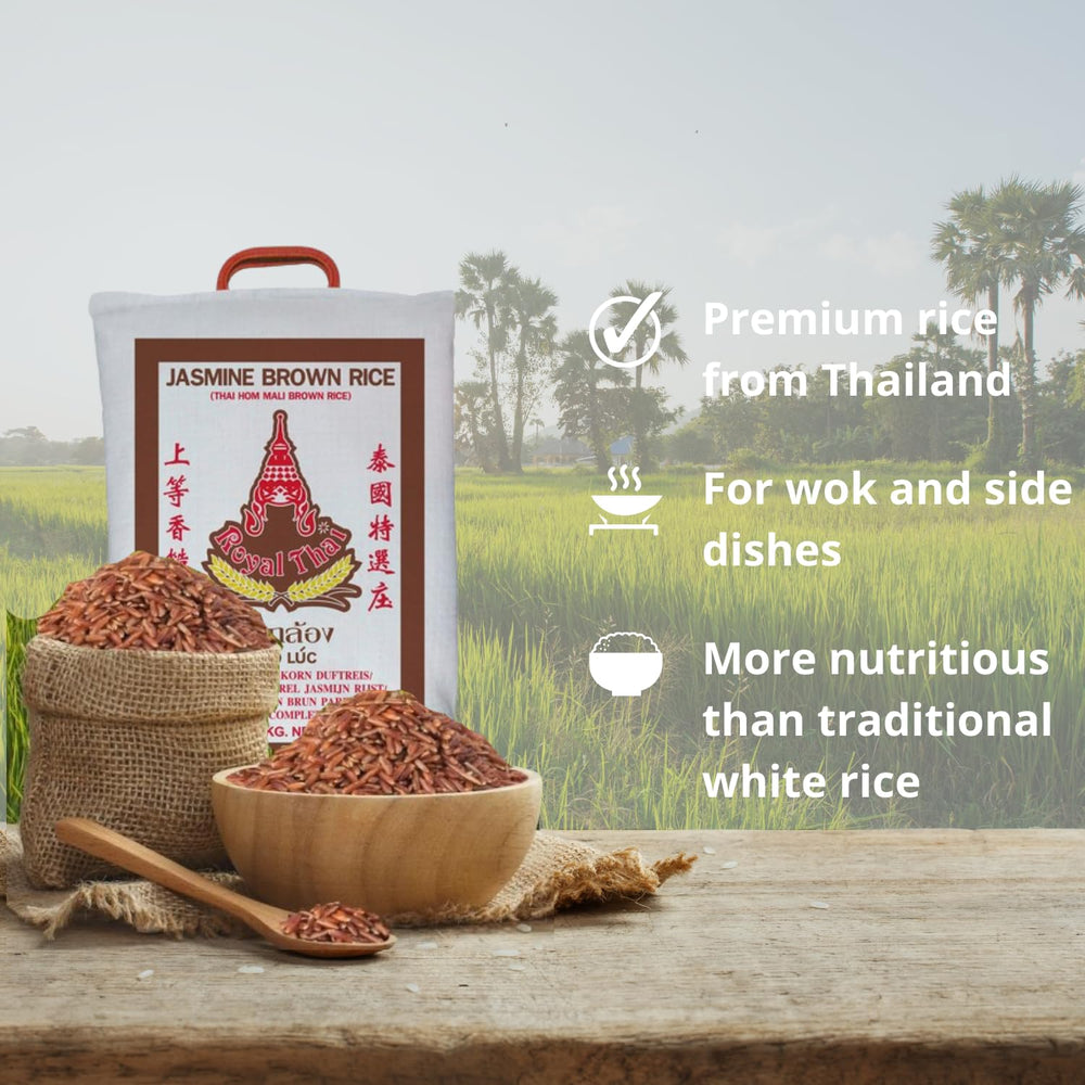 ROYAL THAI RICE - Illatos hosszú szemű barna rizs - 1 x 10 kg