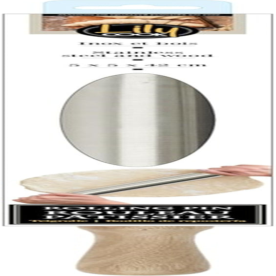 ROZSDAMENTES ACÉL GÖRGŐ. H.42 D.5 CM