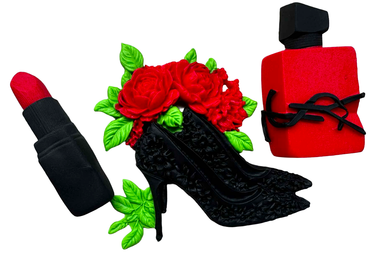 SweetArt Elegáns szett – 3 ehető fondant figura 7–9 cm tortákhoz