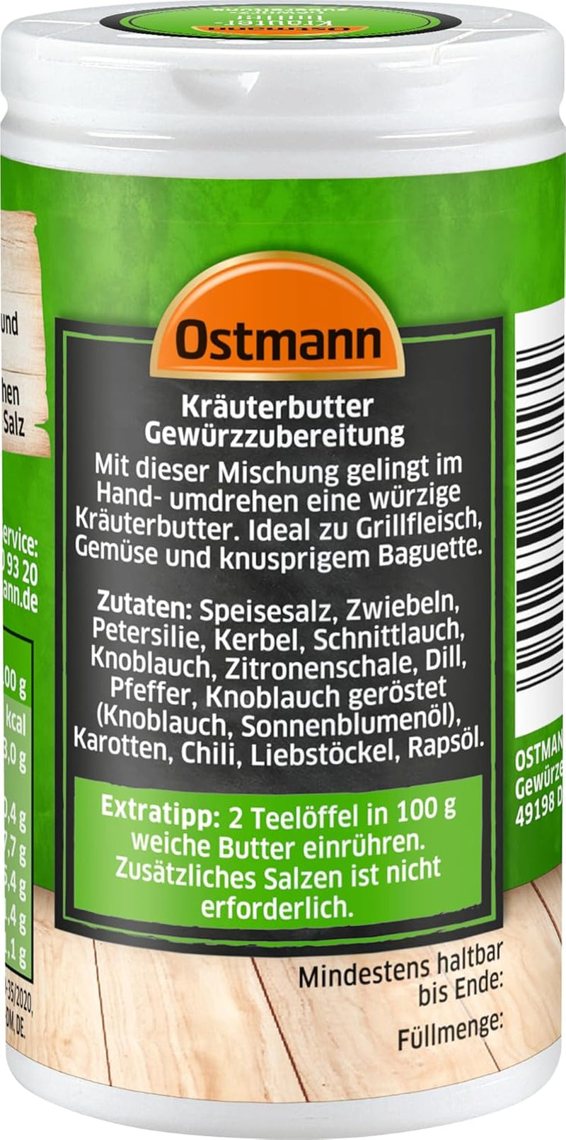 Ostmann Gewürze Kräuterbutter Gewürzzubereitung, 30 g (Verpackungsdesign kann abweichen)