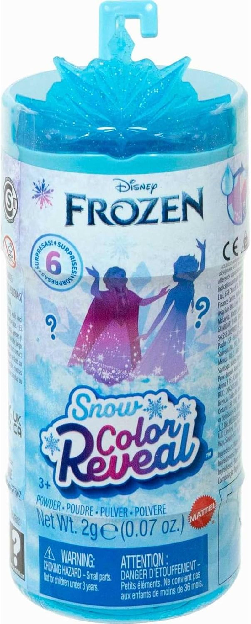 DISNEY Die Eiskönigin - Snow Color Reveal Puppen mit 6 Überraschungen, beleértve a königlichem Zubehör und Haarschmuck-Deckel, für Kinder ab 3 Jahren, HMB83